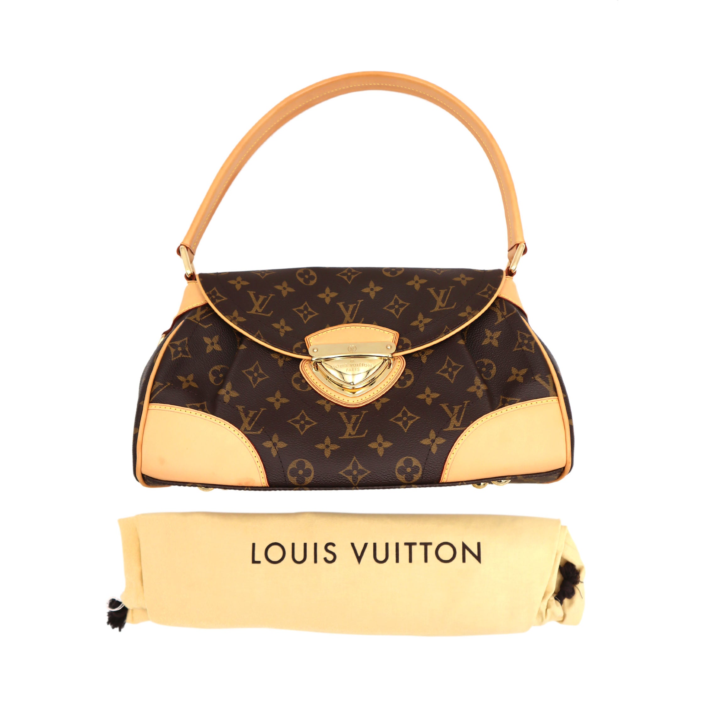 Louis Vuitton Monogram Canvas Beverly MM Shoulder Bag FL2048