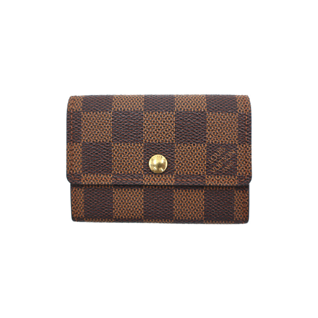 PRE LOVED] Louis Vuitton Victorine Wallet in Damier Ebene Canvass Cer