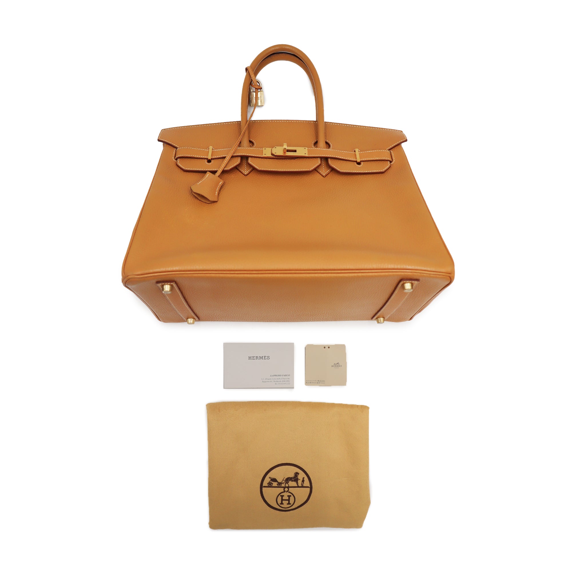 Pre-Owned Hermès Clemence Leather Birkin 35 Handbag
