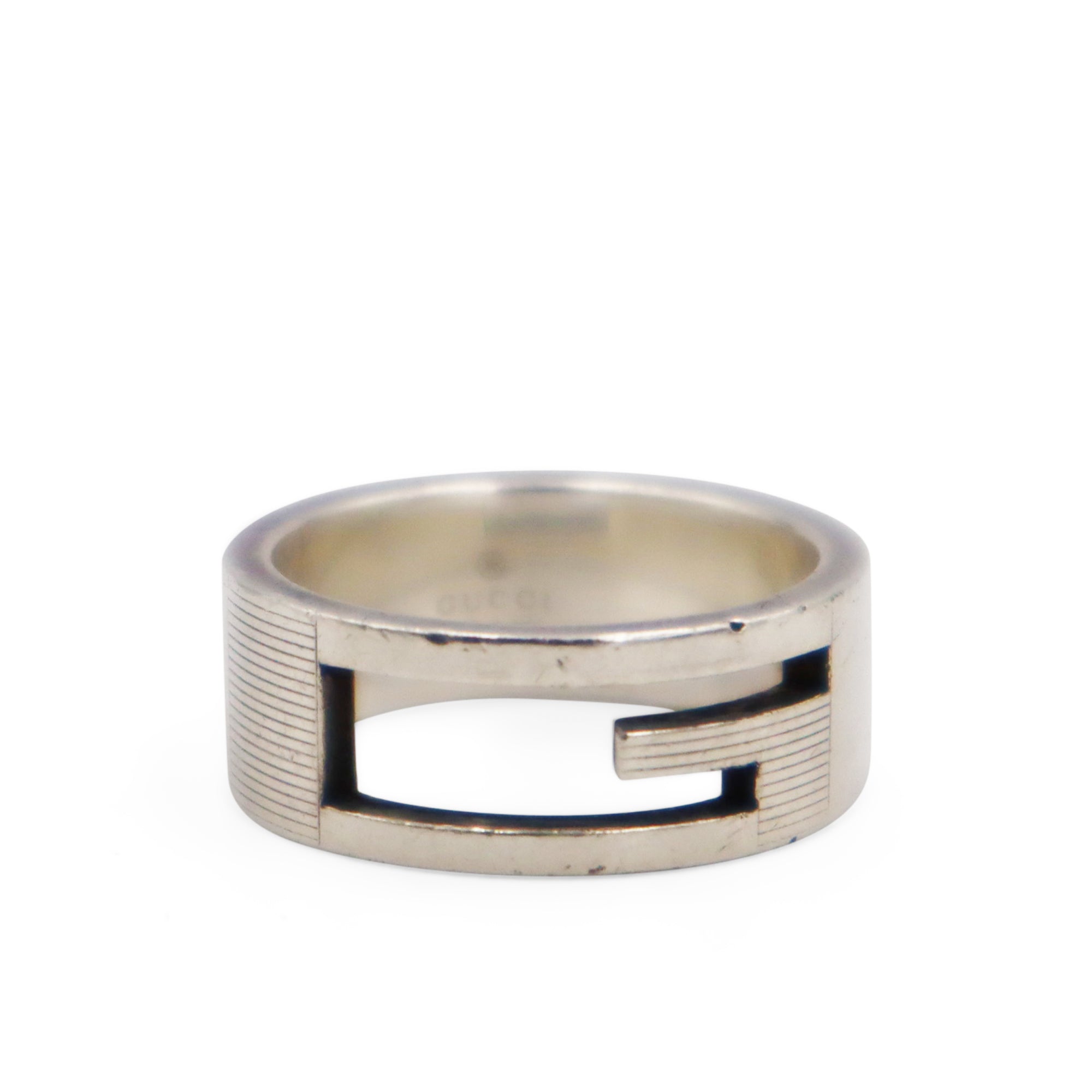 DEAL OF THE DAY Gucci Branded G Silver Ring