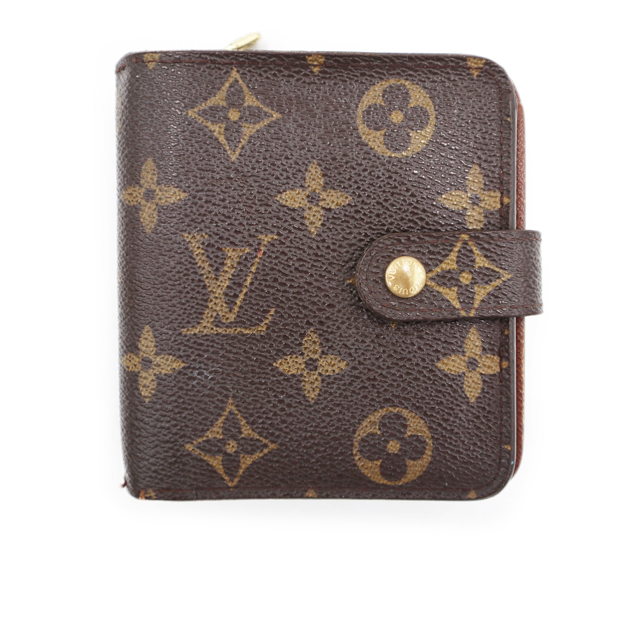 Pre-Owned Louis Vuitton Monogram Canvas Compact Zipped Wallet