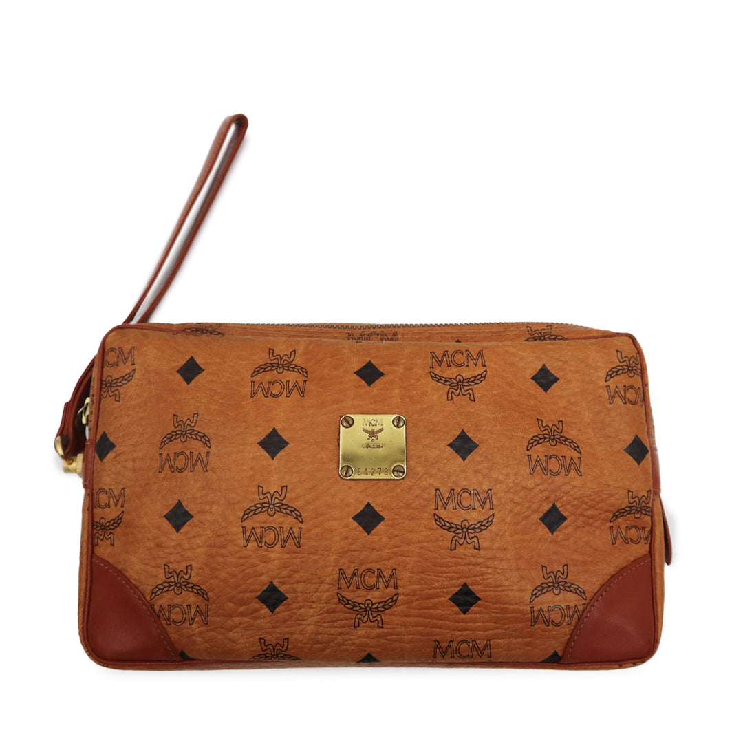 MCM top clutch bag