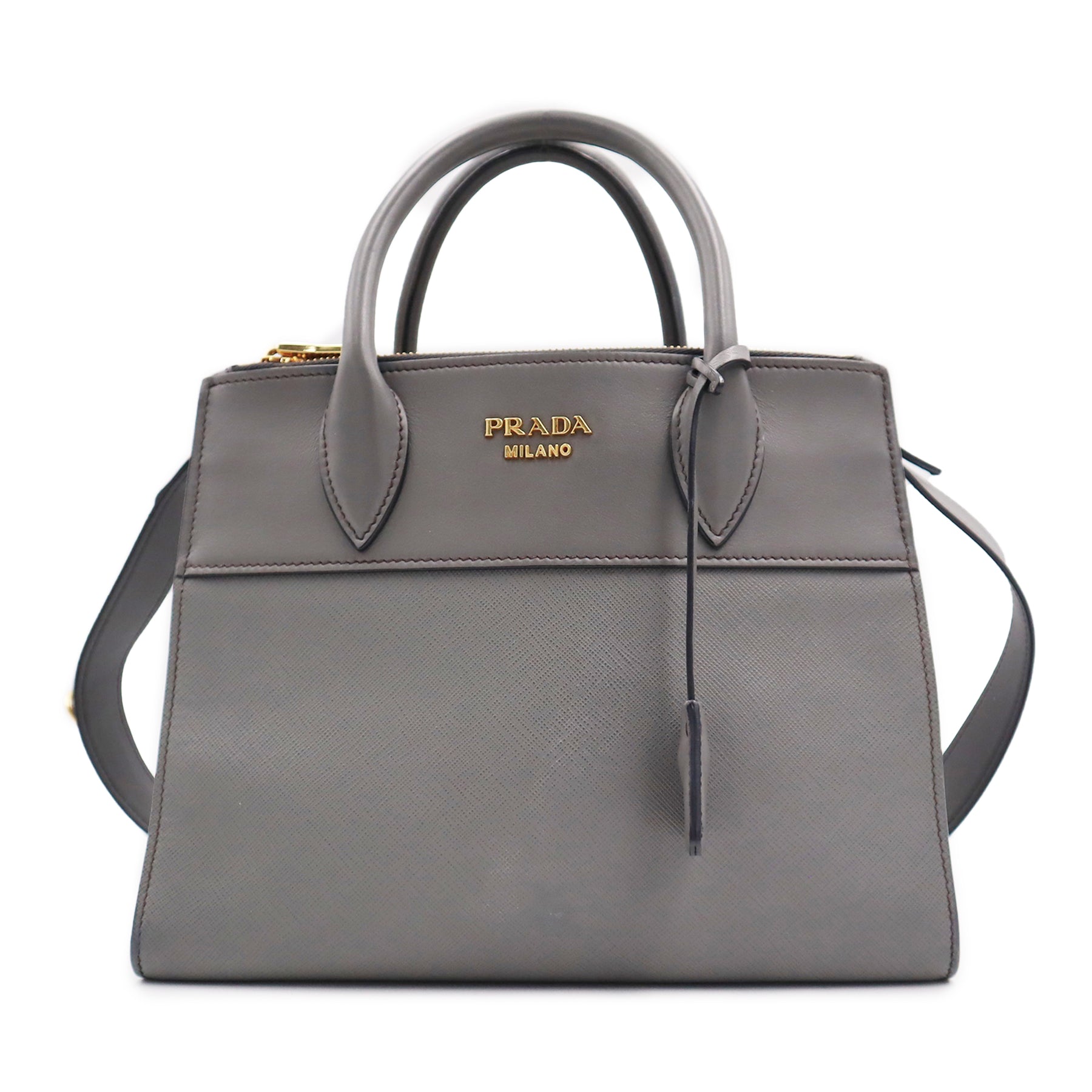 Prada Saffiano City Calfskin Paradigme Tote Bag – Foreign Objects