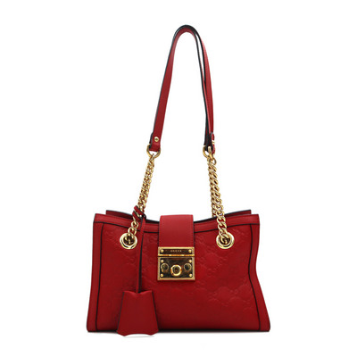 Gucci Guccissima Small Padlock Tote Bag