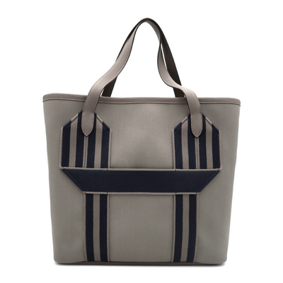 Hermes Canvas Cabas Pursangle Tote Bag