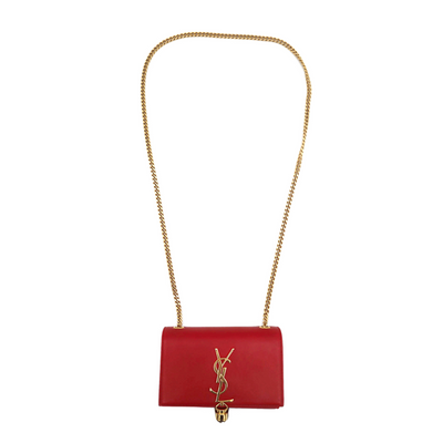 YSL Calfskin Classic Monogram Kate Small Chain Shoulder Bag