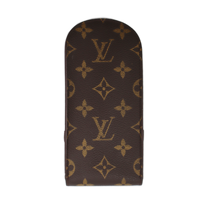 Louis Vuitton Monogram Canvas Glasses Case Brown MI0987