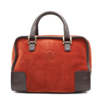 Loewe Anagram Suede Amazona 28 Handbag