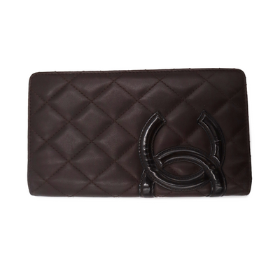 Chanel 2005 - 2006 Lambskin Cambon Bi-Fold Long Wallet 10186717