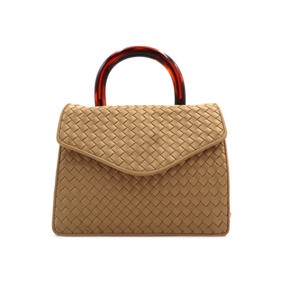 Bottega Veneta Intrecciato Satin Shoulder Bag