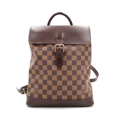 Louis Vuitton Damier Ebene Canvas Soho Backpack 