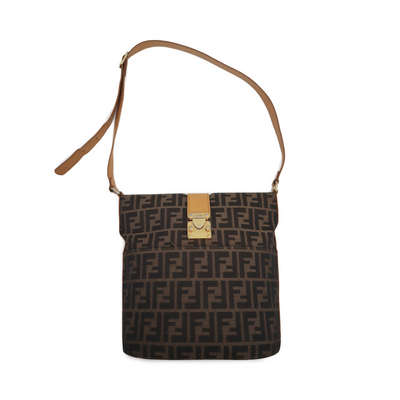 Fendi Zucca Canvas Shoulder Bag