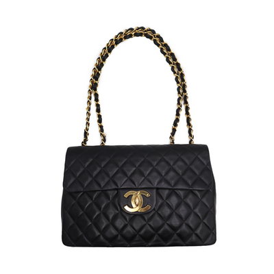 Chanel Quilted Lambskin Classic Flap XL Jumbo Shoulder Bag 1994 - 1996 3072384