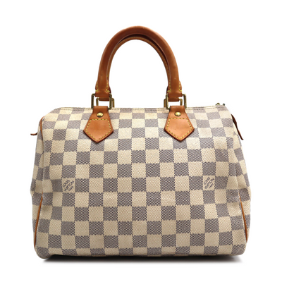 Louis Vuitton Damier Azur Canvas Speedy 25 Boston Travel Bag SP2027