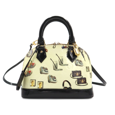 Louis Vuitton Monogram Vernis Sticker Alma BB Shoulder Bag